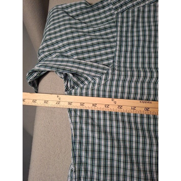 Ralph Lauren Shirt Men's L Blake OCBD Oxford Cloth Plaid  Blue Green Pony - Picture 4 of 6